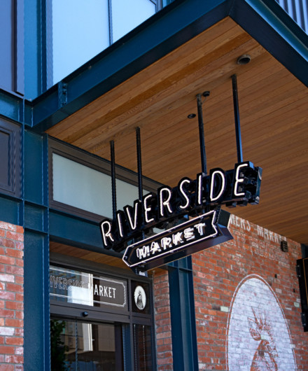 Riverside Market Signage